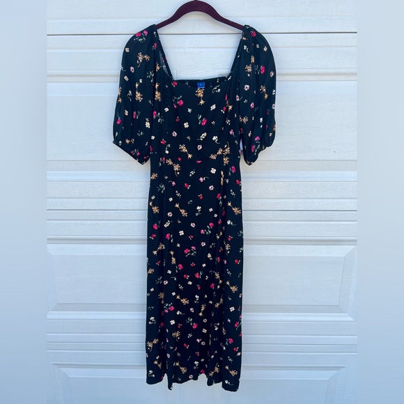 NWT OLD NAVY Fit and Flare Crepe Midi Dress - Picture 3 of 7